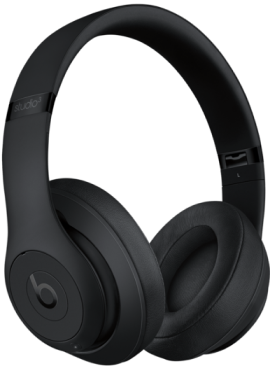 Imagem do fone de ouvido preto