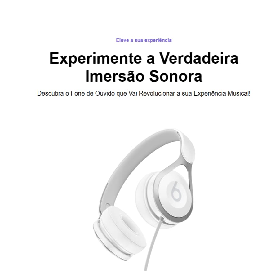 Print do Projeto Fone Fake