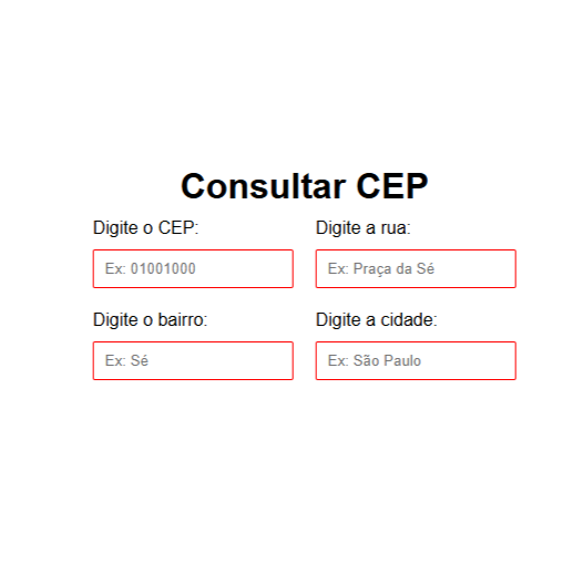 Print do Projeto Consulta CEP